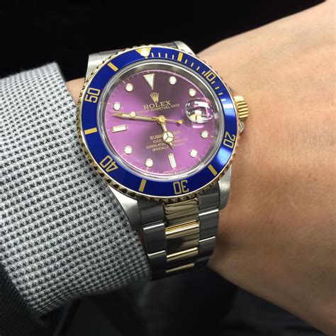 womens rolex replica purple dial|purple rolex submariner.